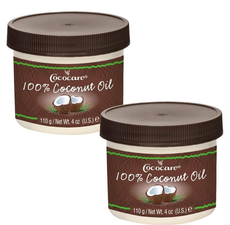 Cococare, 100% Coconut Oil, 4 oz 110 g (2-pack)